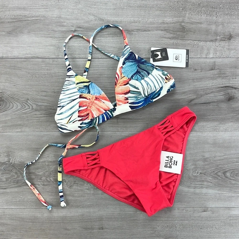 ☀️BILLABONG☀️RIP CURL☀️ SAYULITA CROSS BACK TRI SOL SEARCHER TROPIC BIKINI